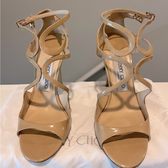 Jimmy Choo
Lance patent leather sandal, Beige, Patent leather - Picture 1 of 4